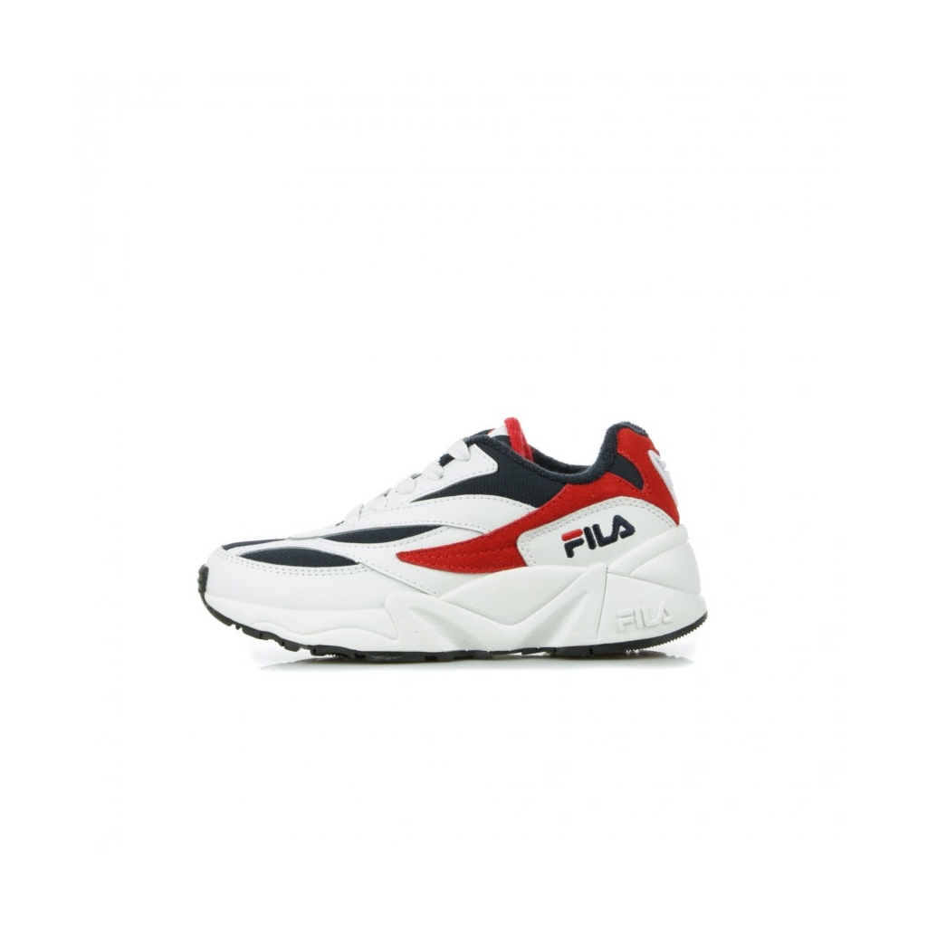 SCARPA BASSA V94M JR WHITE/FILA NAVY/FILA RED