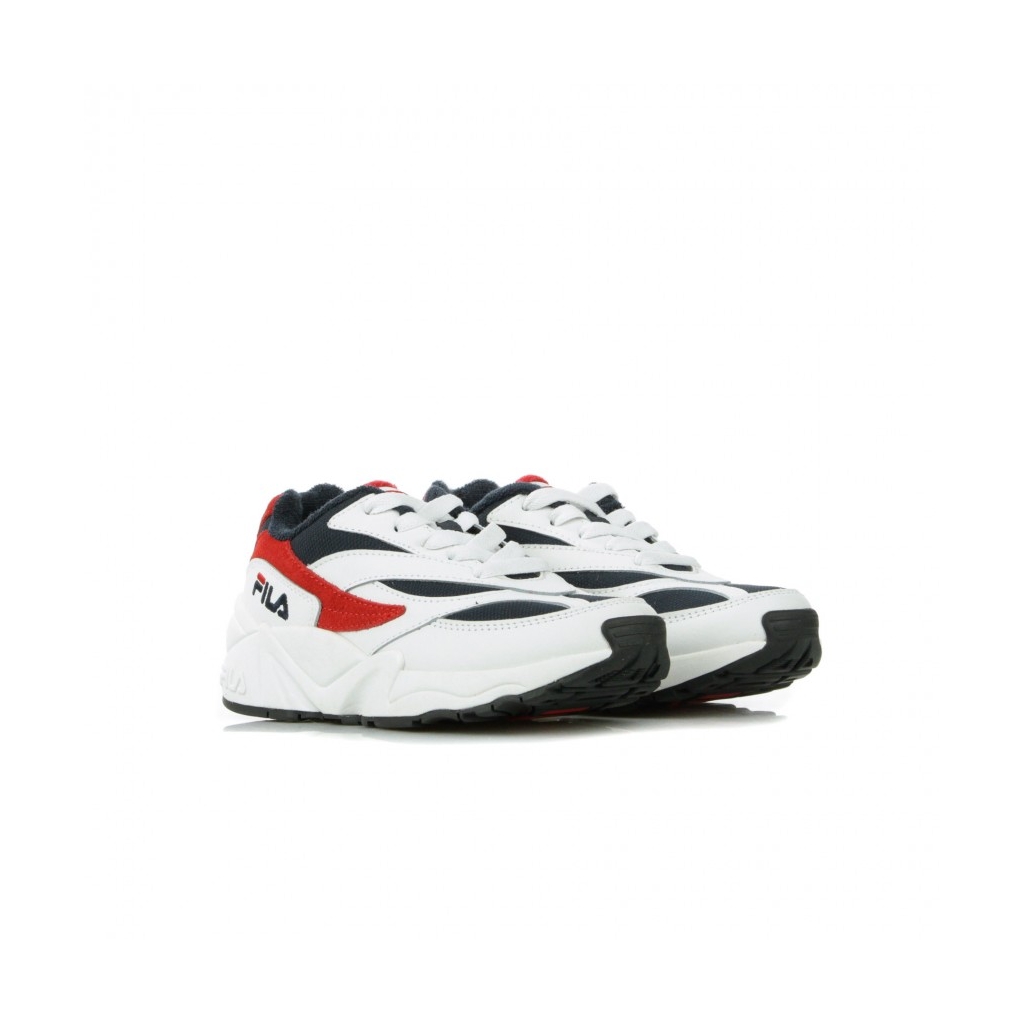 SCARPA BASSA V94M JR WHITE/FILA NAVY/FILA RED