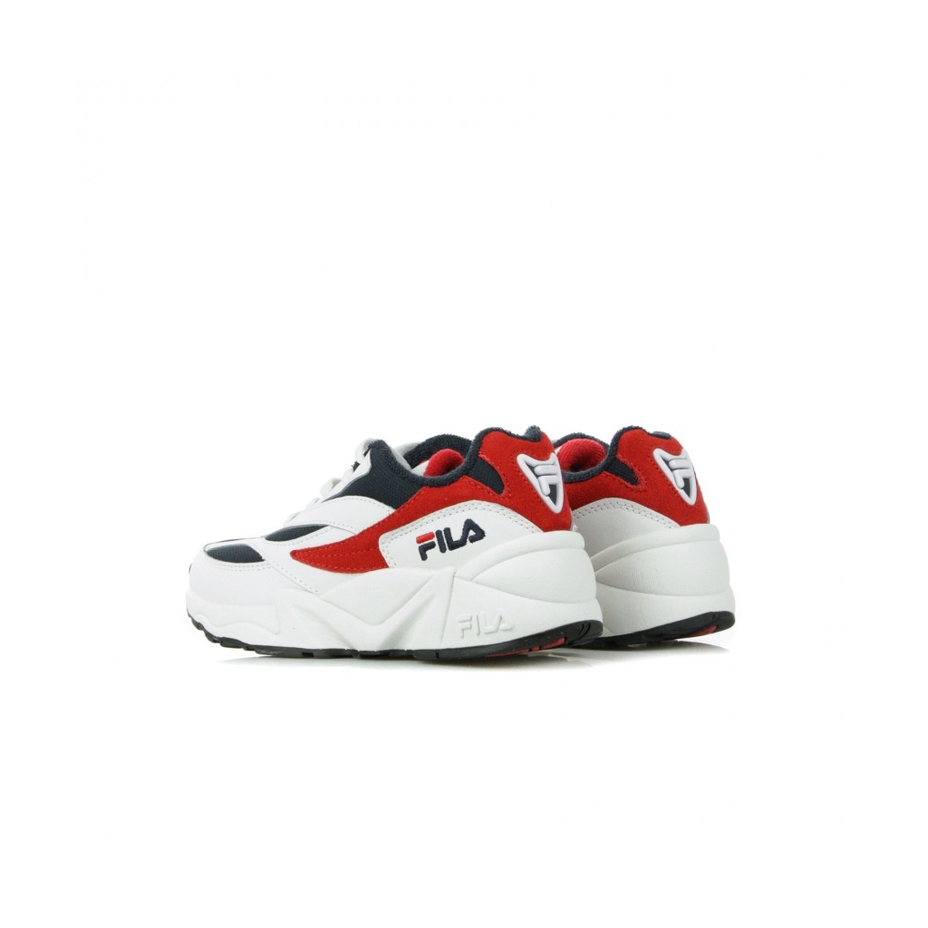 SCARPA BASSA V94M JR WHITE/FILA NAVY/FILA RED