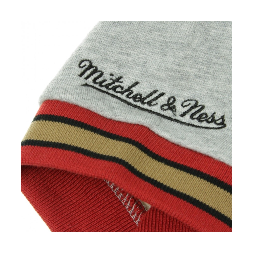 FELPA LEGGERA CAPPUCCIO MANICA CORTA NBA FRENCH TERRY HOODY PHI76E HEATHER GREY/ORIGINAL TEAM COLORS