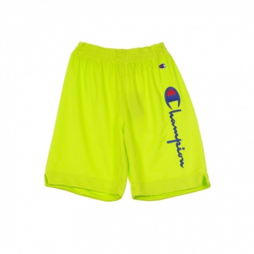 PANTALONCINO TIPO BASKET SHORTS FLUO GREEN