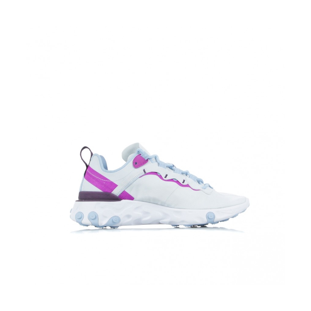 SCARPA BASSA REACT ELEMENT 55 FOOTBALL GREY/PSYCHIC BLUE/HYPER VIOLET