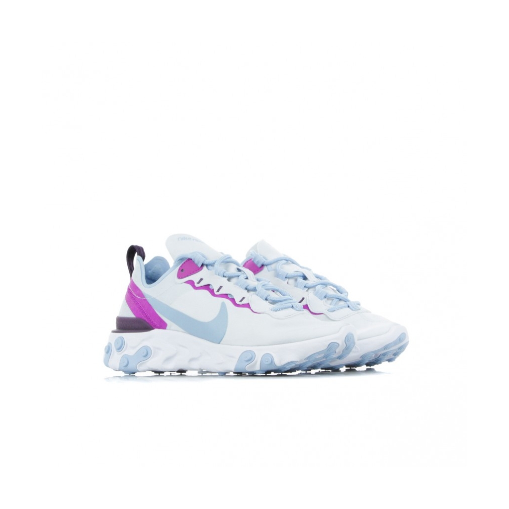 SCARPA BASSA REACT ELEMENT 55 FOOTBALL GREY/PSYCHIC BLUE/HYPER VIOLET