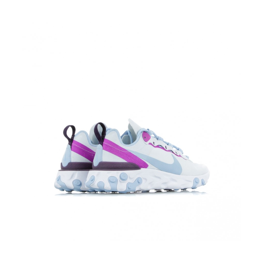 SCARPA BASSA REACT ELEMENT 55 FOOTBALL GREY/PSYCHIC BLUE/HYPER VIOLET