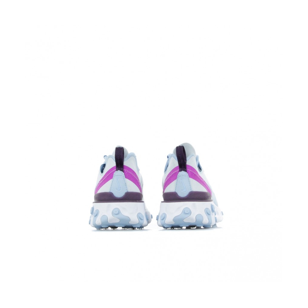 SCARPA BASSA REACT ELEMENT 55 FOOTBALL GREY/PSYCHIC BLUE/HYPER VIOLET