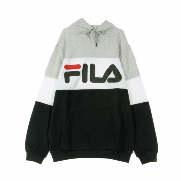 FELPA CAPPUCCIO NIGHT BLOCKED HOODIE LIGHT GREY MELANGE/BROS/BRIGHT WHITE/CITRUS