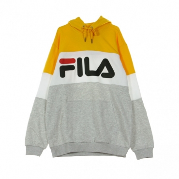 FELPA CAPPUCCIO NIGHT BLOCKED HOODIE LIGHT GREY MELANGE/BLACK/BRIGHT WHITE