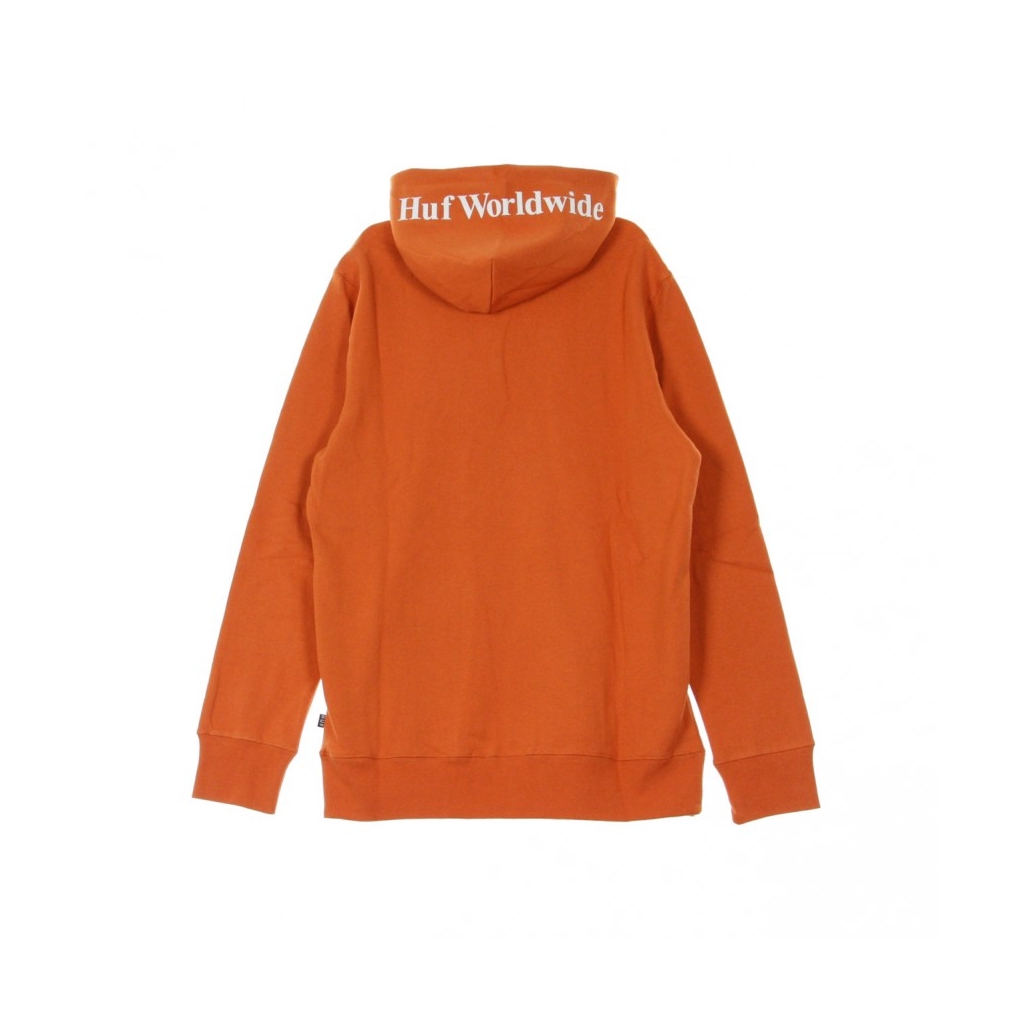 FELPA CAPPUCCIO BOX LOGO RUST