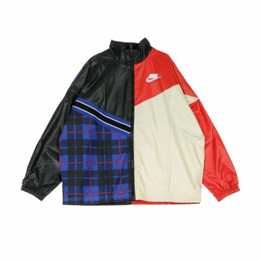 GIACCA A VENTO JACKET WOVEN BLACK/UNIVERSITY RED/MUSLIN/WHITE