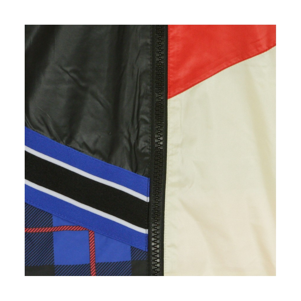 GIACCA A VENTO JACKET WOVEN BLACK/UNIVERSITY RED/MUSLIN/WHITE