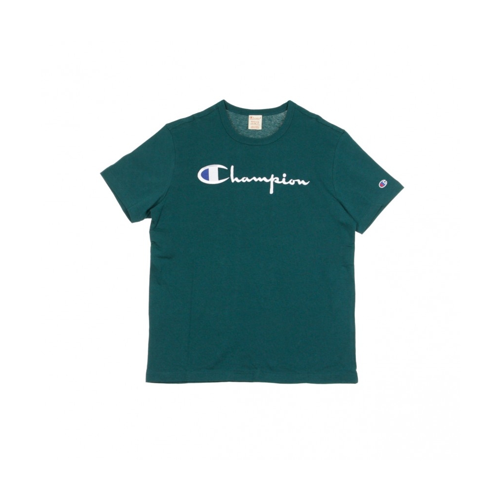 MAGLIETTA CREWNECK TEE TEAL