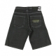 JEANS CORTO SHORTS SHELTER BLACK RINSED