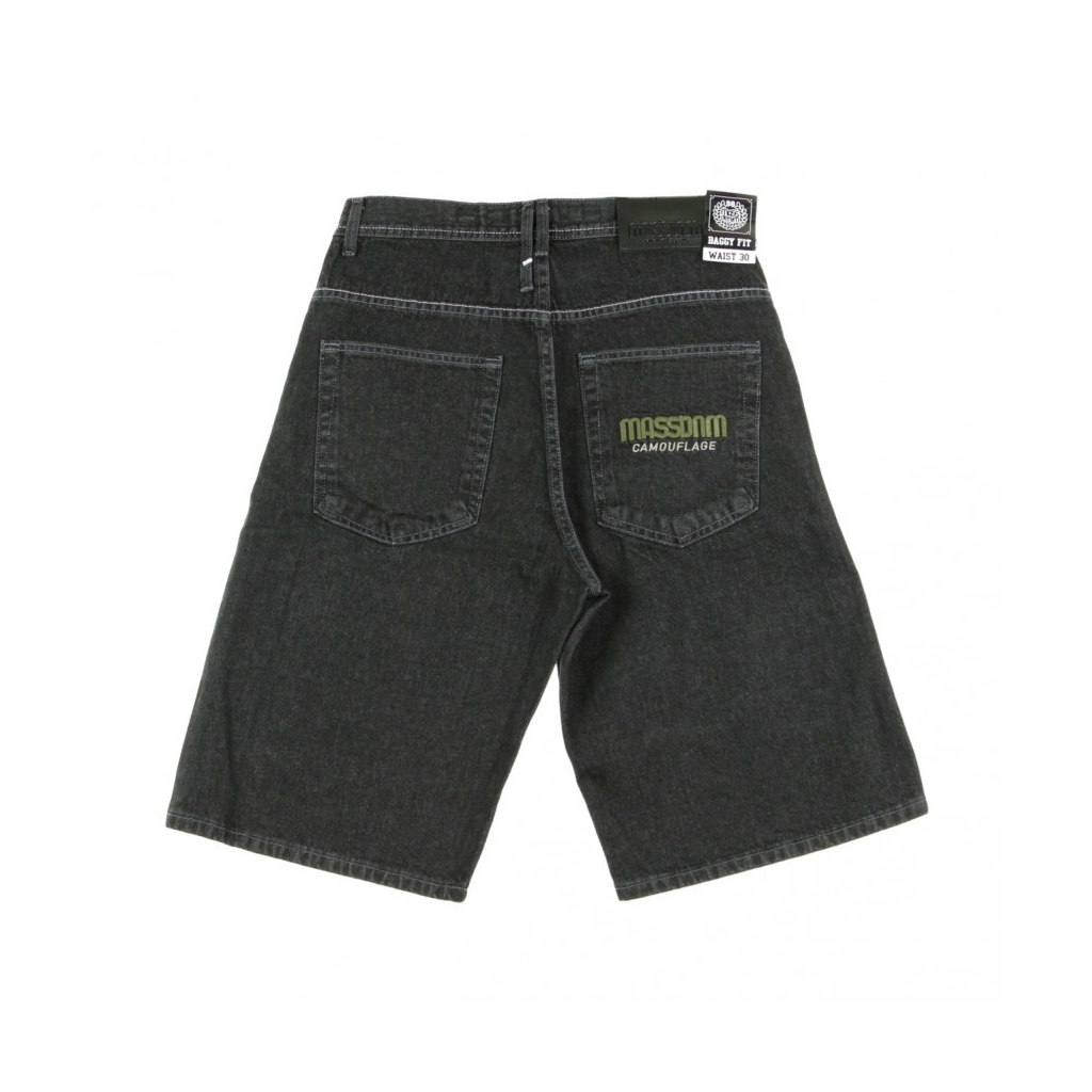 JEANS CORTO SHORTS SHELTER BLACK RINSED