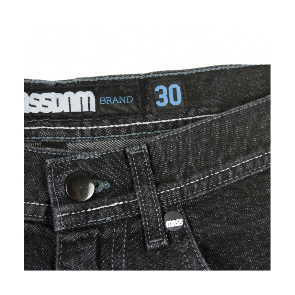 JEANS CORTO SHORTS SHELTER BLACK RINSED