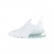 SCARPA BASSA AIR MAX 270 GS WHITE/WHITE/METALLIC SILVER