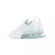 SCARPA BASSA AIR MAX 270 GS WHITE/WHITE/METALLIC SILVER