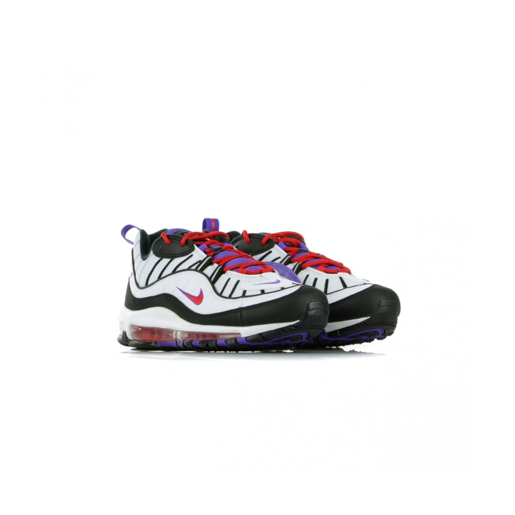 SCARPA BASSA AIR MAX 98 WHITE BLACK PSYCHIC PURPLE Bowdoo