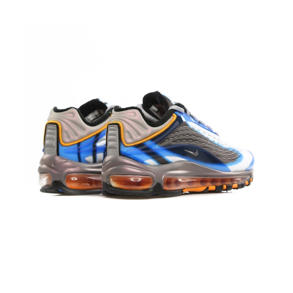 SCARPA BASSA AIR MAX DELUXE PHOTOBLUE/WOLFGREY/ORANGE PEEL/BLACK