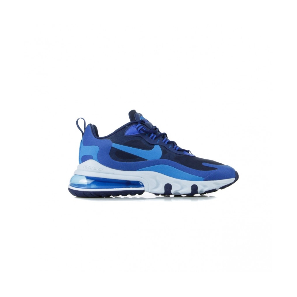 SCARPA BASSA AIR MAX 270 REACT BLUE VOID/PHOTO BLUE/GAME ROYAL