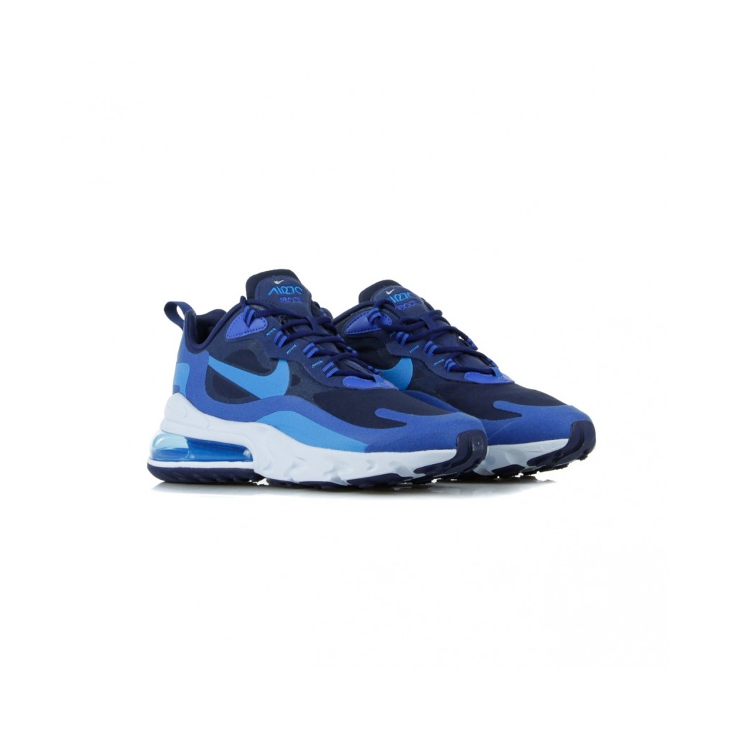 SCARPA BASSA AIR MAX 270 REACT BLUE VOID/PHOTO BLUE/GAME ROYAL