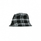 CAPPELLO DA PESCATORE JOHN PLAID BUCKET HAT BLACK