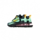 SCARPA BASSA AIR MAX 270 REACT POP ART ELECTRO GREEN/YELLOW OCHRE/OBSIDIAN