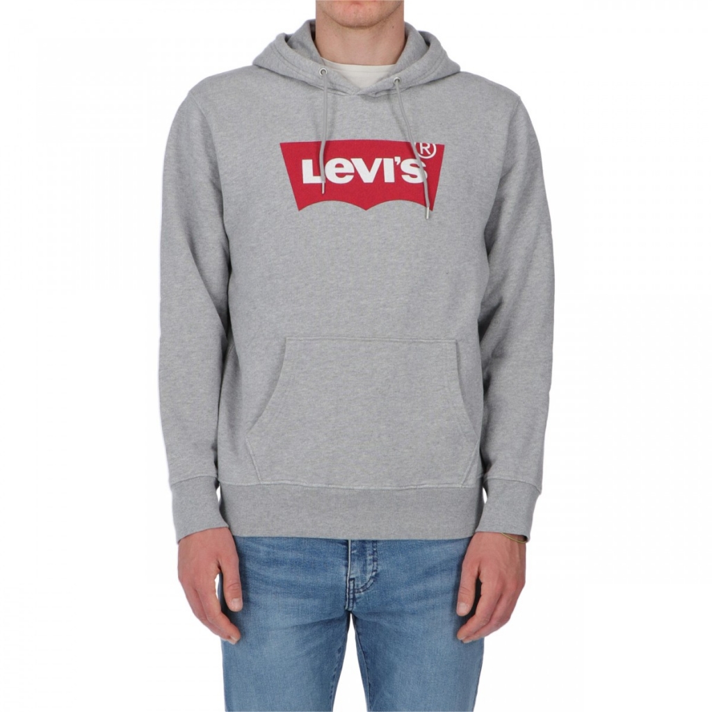 LEVI'S Felpa Levis Uomo Cappuccio Logo 0037 MID FREY Felpe |Bow LEVI'S Felpa Levis Uomo Cappuccio Logo 0037 MID FREY Felpe |Bow