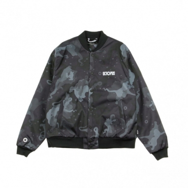 GIUBBOTTO CAMO VARSITY JACKET BLACK