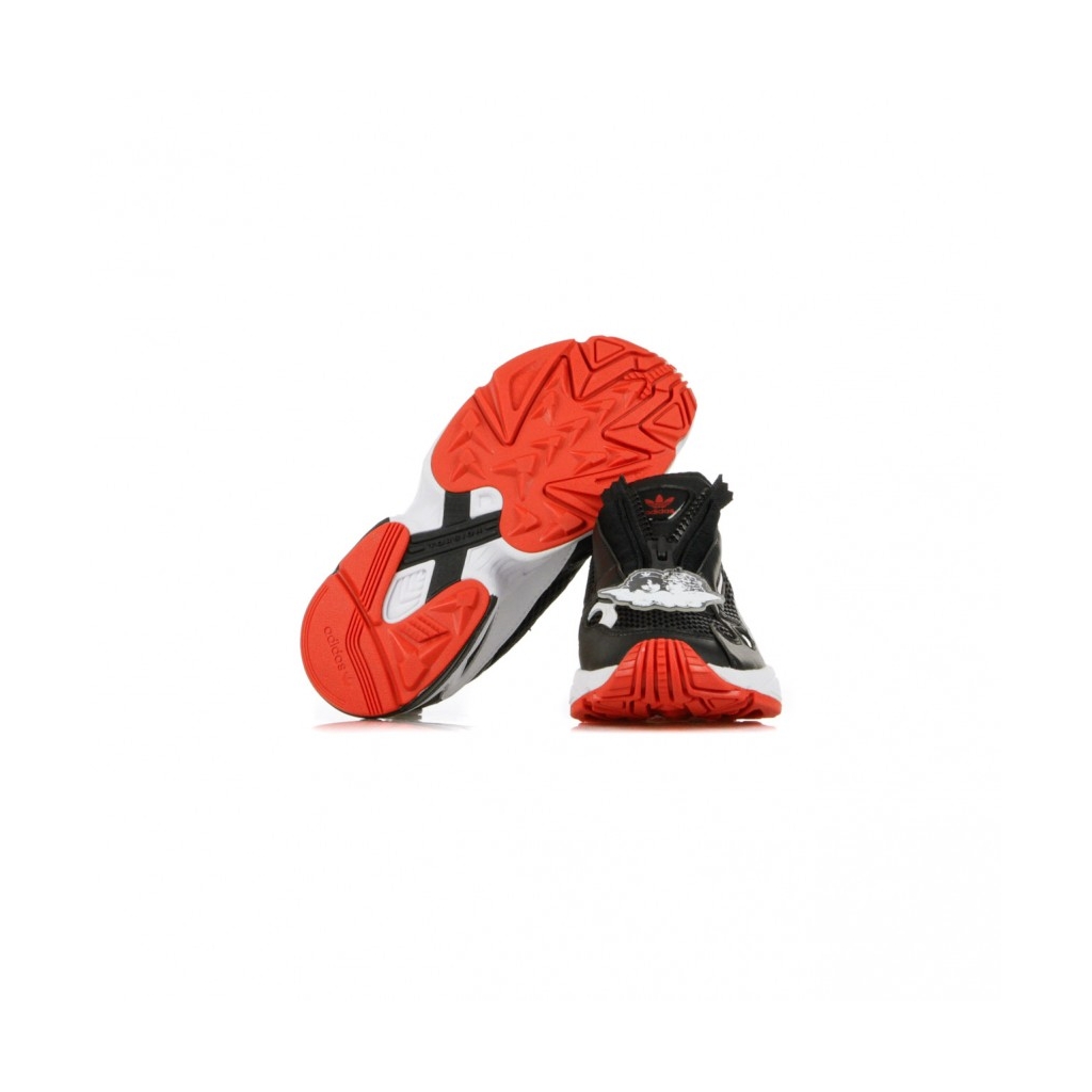 SCARPA BASSA FALCON ZIP W CORE BLACK/CLOUD WHITE/RED