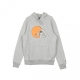 FELPA CAPPUCCIO TEAM LOGO PO HOOD CLEBRO HEATHER GREY/ORIGINAL TEAM COLORS