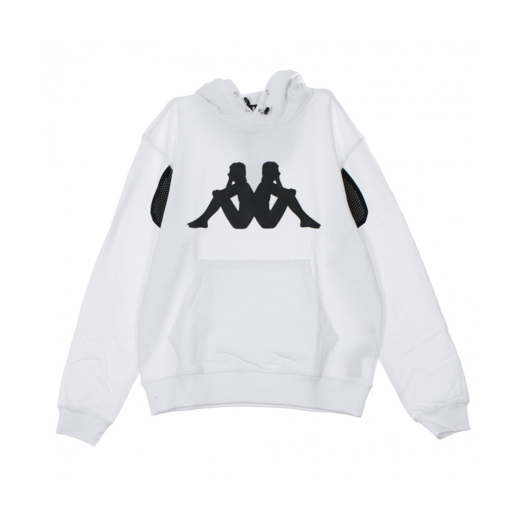 FELPA CAPPUCCIO KONTROLL HOODIE WHITE/BLACK