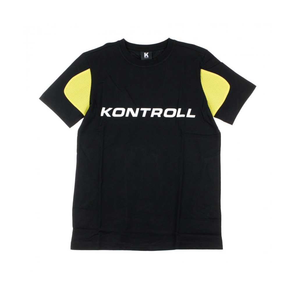 MAGLIETTA KONTROLL TEE OMINI BLACK/YELLOW LEMON