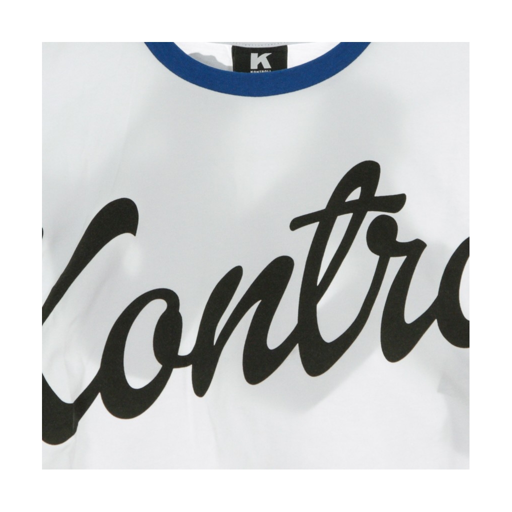 MAGLIETTA CORTA CROP T-SHIRT WHITE/BLUE/BLACK