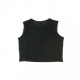 MAGLIETTA CORTA CROP TANK BLACK/WHITE