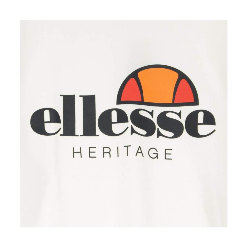 FELPA LEGGERA GIROCOLLO CORTA CREW NECK LOGO EGRET