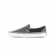 SCARPA BASSA CLASSIC SLIP-ON BLACK/PEWTER/CHECKERBOARD