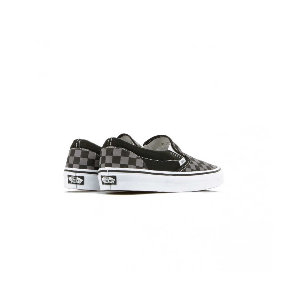 SCARPA BASSA CLASSIC SLIP-ON BLACK/PEWTER/CHECKERBOARD