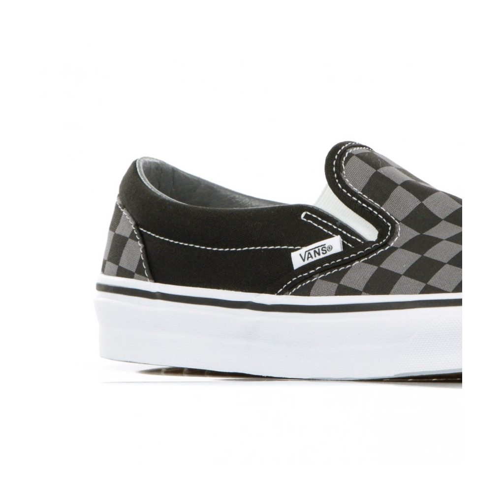 SCARPA BASSA CLASSIC SLIP-ON BLACK/PEWTER/CHECKERBOARD