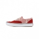 SCARPA BASSA COMFY CUSH ERA TEAR CHECK RACING RED/TRUE WHITE