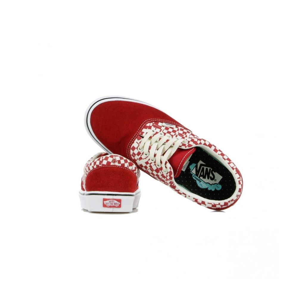 SCARPA BASSA COMFY CUSH ERA TEAR CHECK RACING RED/TRUE WHITE