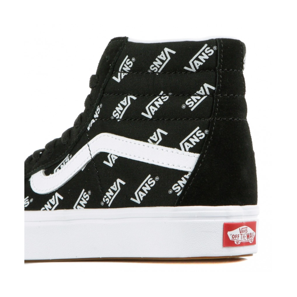 SCARPA ALTA COMFY CUSH SK8-HI DISTORTED LOGO BLACK/TRUE WHITE
