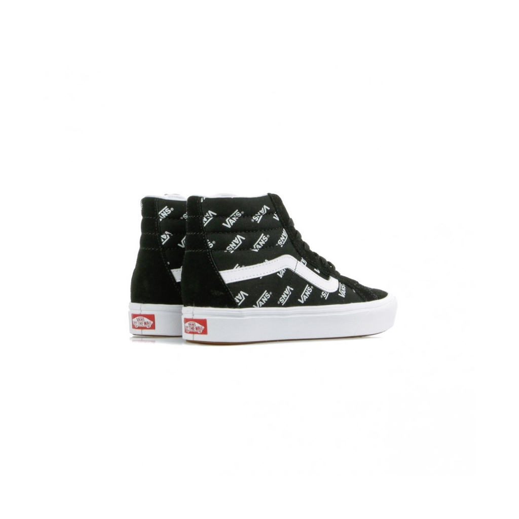 SCARPA ALTA COMFY CUSH SK8-HI DISTORTED LOGO BLACK/TRUE WHITE