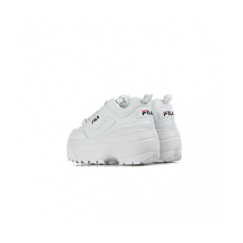 SCARPA BASSA DISRUPTOR II WEDGE WMN WHITE FILA NAVY FILA RED