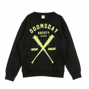 FELPA GIROCOLLO NO MERCY BLACK NEON