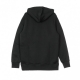 FELPA CAPPUCCIO CLASSICS INTERNATIONAL RED BUTTON HOODIE BLACK