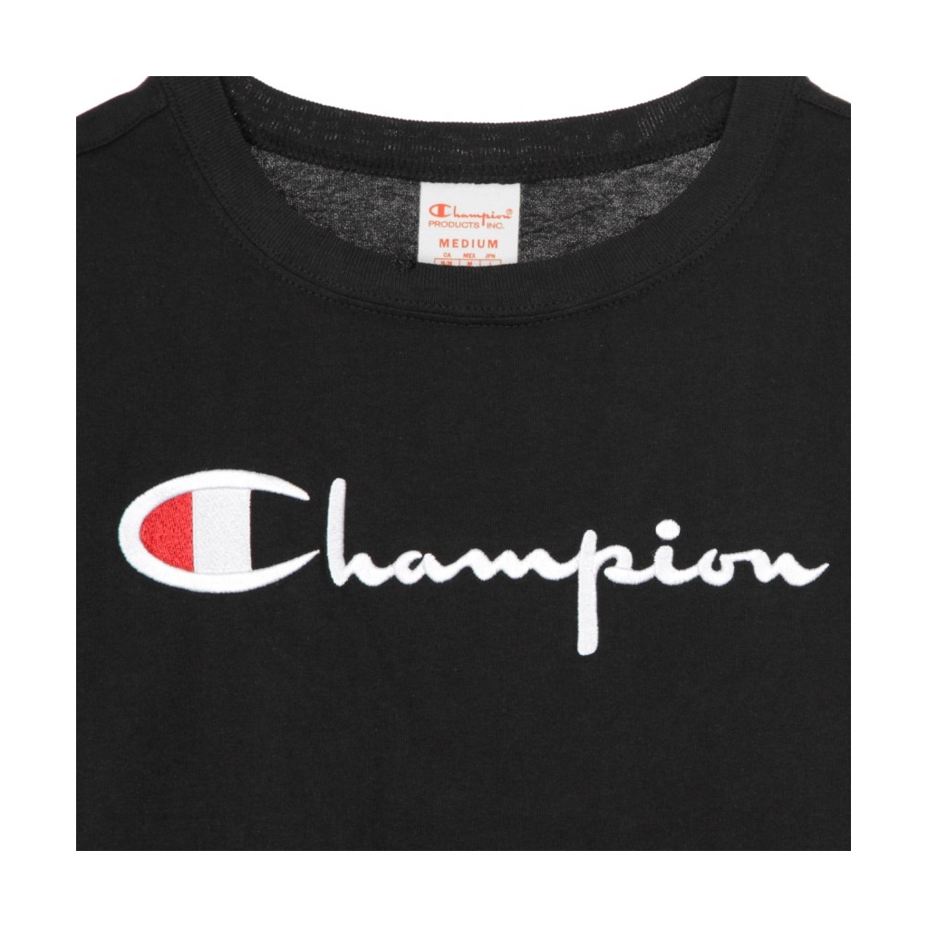 MAGLIETTA CREWNECK TEE BLACK