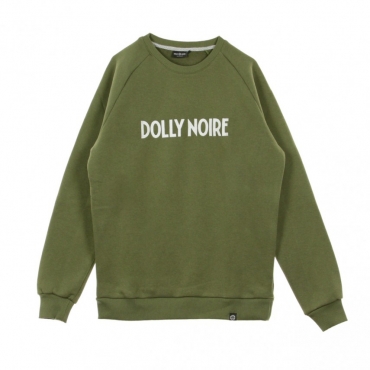 FELPA GIROCOLLO LOGO CAPITAL CREWNECK OLIVE