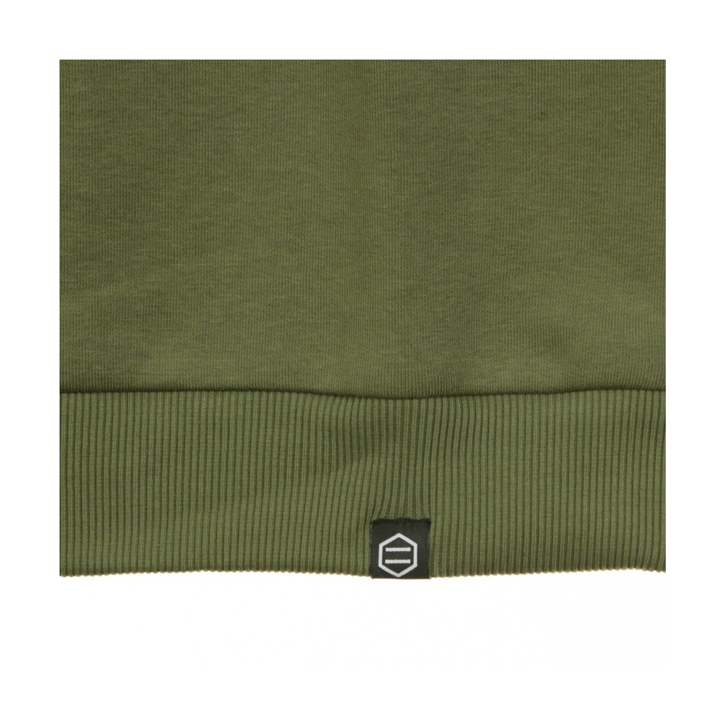 FELPA GIROCOLLO LOGO CAPITAL CREWNECK OLIVE