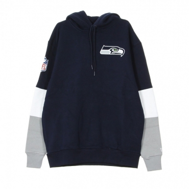 FELPA CAPPUCCIO COLOUR BLOCK HOODY SEASEA OBSIDIAN BLUE/ORIGINAL TEAM COLORS