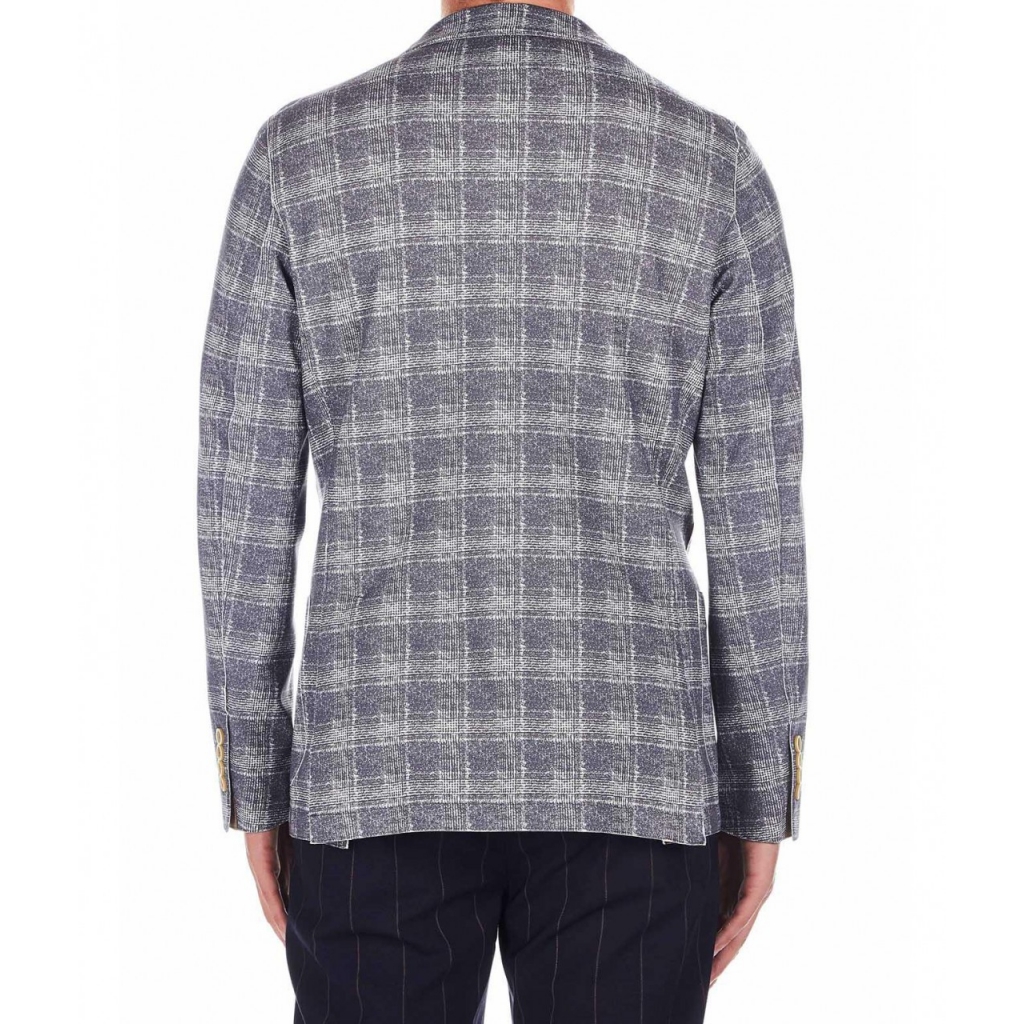 Eleventy Blazer con stampa principe di galles grigio Blazers B